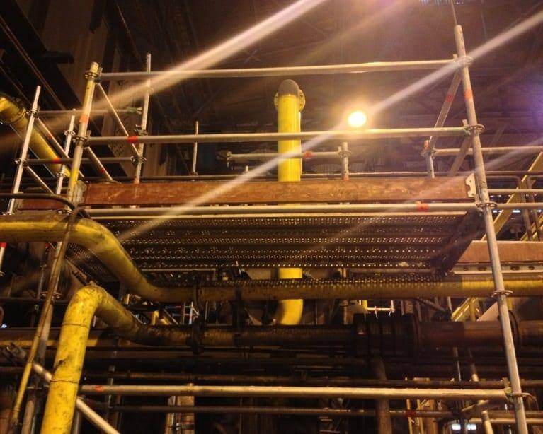 Dunaújváros Coking Plant – space scaffolding