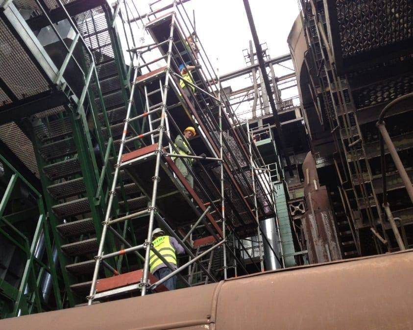 Dunaújváros Coking Plant – space scaffolding